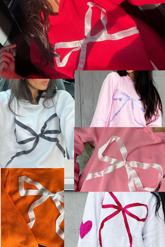 custom bow hoodie